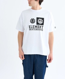 ELEMENT メンズ TO THE PEACE SS Tシャツ 【2025年春夏モデル】/エレメントロゴフロントプリント半袖Tシャツ