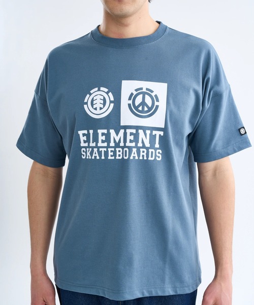 ELEMENT(エレメント)の「ELEMENT メンズ TO THE PEACE SS Tシャツ 【2025年春夏モデル】/エレメントロゴフロントプリント半袖Tシャツ(Tシャツ/カットソー・メンズ・グレー/ブラック/ホワイト・X-LARGE/LARGE/MEDIUM)」の7枚目の写真