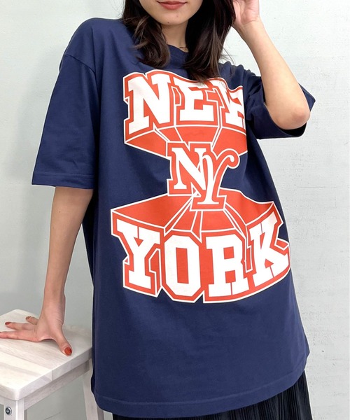 spiritoso(スピリトーゾ)の「【spiritoso】NEWYORK ビッグシルエットTシャツ(Tシャツ/カットソー・レディース・ブラック/ネイビー/ホワイト・LARGE/MEDIUM)」の16枚目の写真