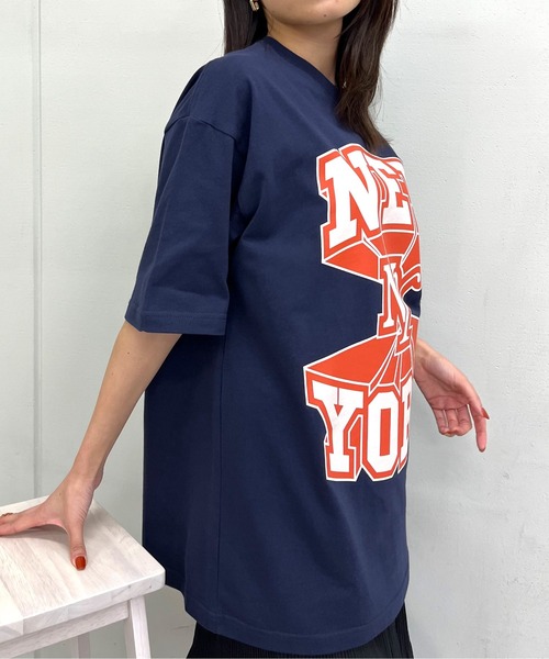 spiritoso(スピリトーゾ)の「【spiritoso】NEWYORK ビッグシルエットTシャツ(Tシャツ/カットソー・レディース・ブラック/ネイビー/ホワイト・LARGE/MEDIUM)」の17枚目の写真