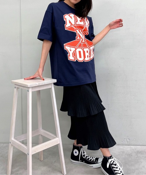 spiritoso(スピリトーゾ)の「【spiritoso】NEWYORK ビッグシルエットTシャツ(Tシャツ/カットソー・レディース・ブラック/ネイビー/ホワイト・LARGE/MEDIUM)」の19枚目の写真