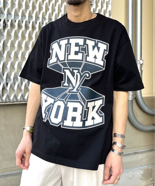 spiritoso(スピリトーゾ)の「【spiritoso】NEWYORK ビッグシルエットTシャツ(Tシャツ/カットソー・レディース・ブラック/ネイビー/ホワイト・LARGE/MEDIUM)」の9枚目の写真