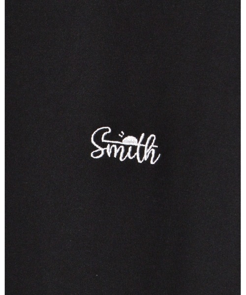 tシャツ 「SUNNY SMITH」11.6ウルトラヘビーオンス Heavy Smithヤシの木柄 ワンポイント刺繍Tee レディース メンズ 11.6ウルトラヘビーオンス Heavy Smithヤシの木柄 両面刺繍Tee