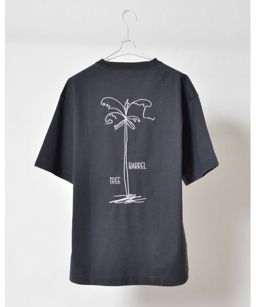 11.6ウルトラヘビーオンス Heavy Smithヤシの木柄 両面刺繍Tee