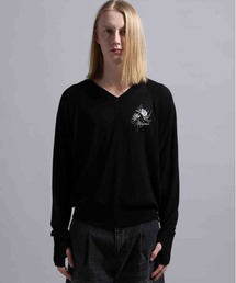 BLAYMORE(uCA)́yBLAYMOREzWaterlily V-neck Knit / hJ tBK[z[(jbg/Z[^[)