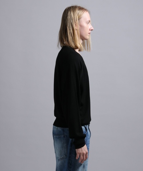 BLAYMORE(ブレイモア)の「【BLAYMORE】Waterlily V-neck Knit / 睡蓮刺繍 サムホール(ニット/セーター・メンズ・ブラック/ピンク・M/S)」の20枚目の写真