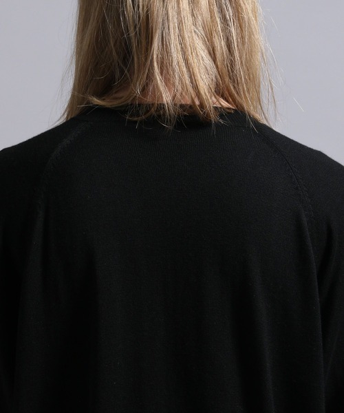 BLAYMORE(ブレイモア)の「【BLAYMORE】Waterlily V-neck Knit / 睡蓮刺繍 サムホール(ニット/セーター・メンズ・ブラック/ピンク・M/S)」の22枚目の写真