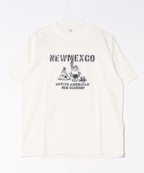 STYLEBLOCK(スタイルブロック)の「天竺プリント半袖Tシャツ(Tシャツ/カットソー・メンズ・チャコール/ホワイト/ブルー/グレー/ブラック/パープル/ブラック系その他/ホワイト系その他/カーキ・M/L/LL)」の2枚目の写真