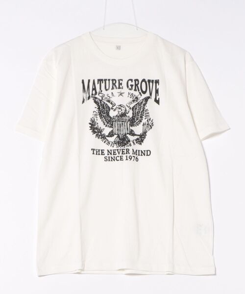 STYLEBLOCK(スタイルブロック)の「天竺プリント半袖Tシャツ(Tシャツ/カットソー・メンズ・チャコール/ホワイト/ブルー/グレー/ブラック/パープル/ブラック系その他/ホワイト系その他/カーキ・M/L/LL)」の1枚目の写真