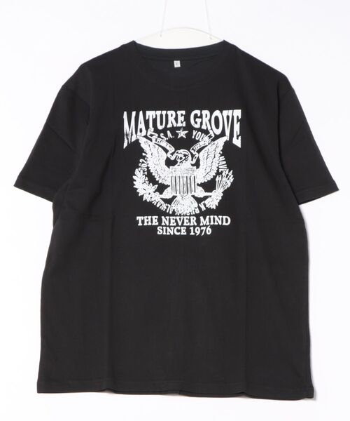 STYLEBLOCK(スタイルブロック)の「天竺プリント半袖Tシャツ(Tシャツ/カットソー・メンズ・チャコール/ホワイト/ブルー/グレー/ブラック/パープル/ブラック系その他/ホワイト系その他/カーキ・M/L/LL)」の3枚目の写真