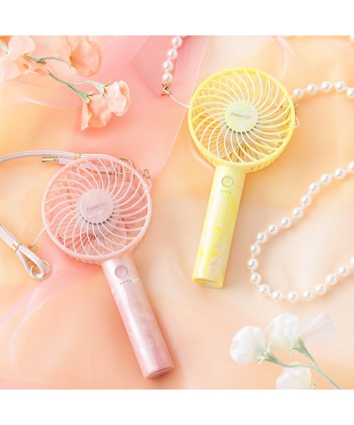 Francfranc(フランフラン)の「【2025年モデル】フレ ハンディファン シア―マーブル 充電式 扇風機(生活家電・レディース・イエロー/ピンク・FREE)」の8枚目の写真