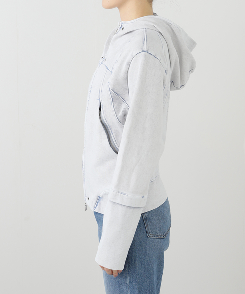 MSCHF(ミスチーフ)の「【Geek Office / ギークオフィス】MSCHF / ミスチーフ ロンバス パンチング フーディ(ブルゾン・レディース・ブラック/ブルー系その他/ネイビー・SMALL/MEDIUM)」の6枚目の写真