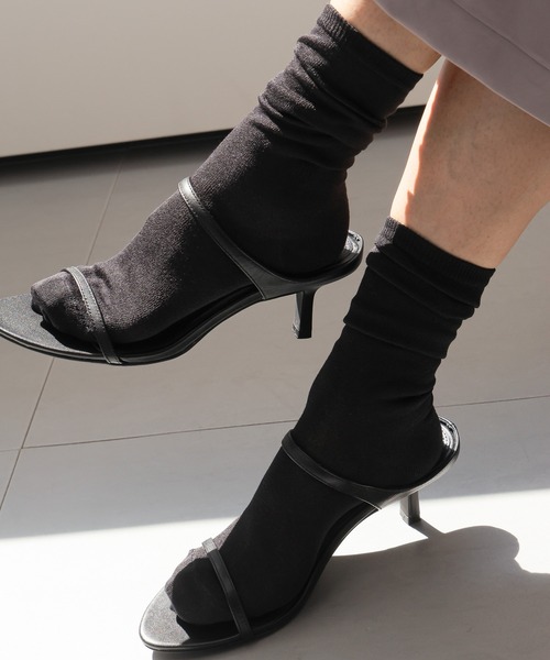 BARNYARDSTORM（バンヤードストーム）の「BARNYARDSTORM / BYD刺繍ソックス（ソックス/靴下・レディース・ブラック/グレー/ベージュ・FREE）」の22枚目の写真