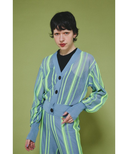 HeRIN.CYE ランダムパターンカーディガン Ramdom patten cardigan ランダムパターンカーディガン