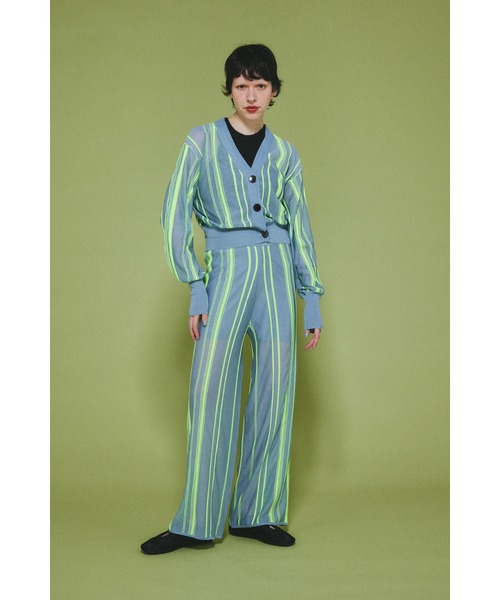 HeRIN.CYE ランダムパターンカーディガン Ramdom patten cardigan ランダムパターンカーディガン