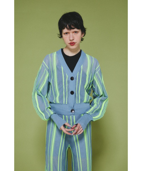 HeRIN.CYE ランダムパターンカーディガン Ramdom patten cardigan ランダムパターンカーディガン
