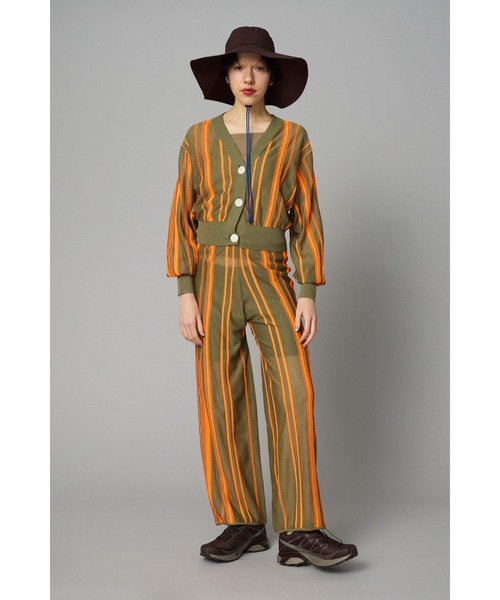HeRIN.CYE(ヘリンドットサイ)の「Ramdom patten cardigan ランダムパターンカーディガン(カーディガン/ボレロ・レディース・ブルー/ライム/オレンジ・FREE)」の7枚目の写真