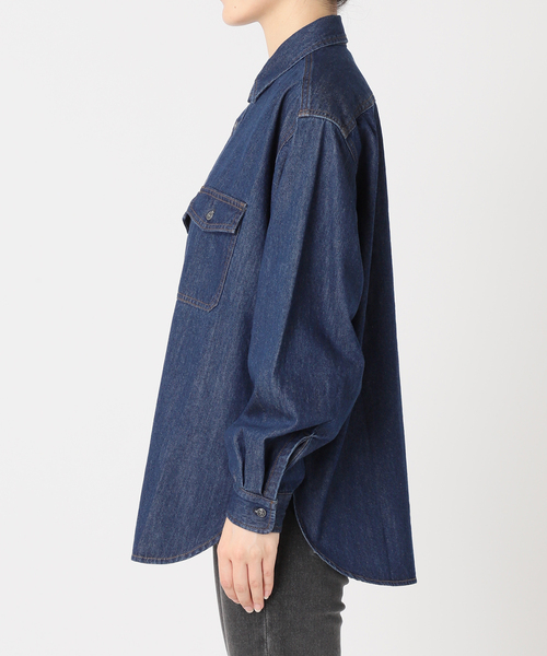 JOURNAL STANDARD relume(ジャーナルスタンダード レリューム)の「《WEB限定追加6》9oz C/Rデニムワークシャツ(シャツ/ブラウス・レディース・ブルー・FREE)」の12枚目の写真