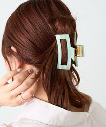 BIRTHDAY BAR | スクエアフレームヘアバンスクリップ(バレッタ/ヘアクリップ)