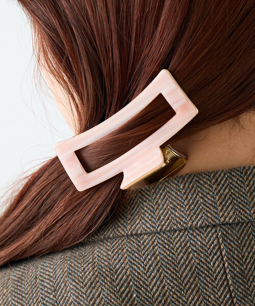 BIRTHDAY BAR（バースデイバー）の「スクエアフレームヘアバンスクリップ（バレッタ/ヘアクリップ・レディース・ピンク/グリーン系その他2・0）」の7枚目の写真