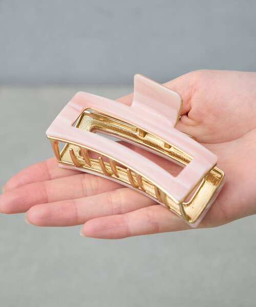 BIRTHDAY BAR（バースデイバー）の「スクエアフレームヘアバンスクリップ（バレッタ/ヘアクリップ・レディース・ピンク/グリーン系その他2・0）」の8枚目の写真