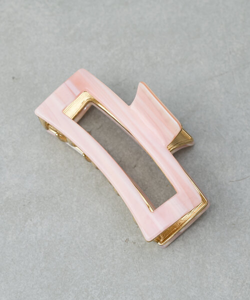 BIRTHDAY BAR（バースデイバー）の「スクエアフレームヘアバンスクリップ（バレッタ/ヘアクリップ・レディース・ピンク/グリーン系その他2・0）」の9枚目の写真