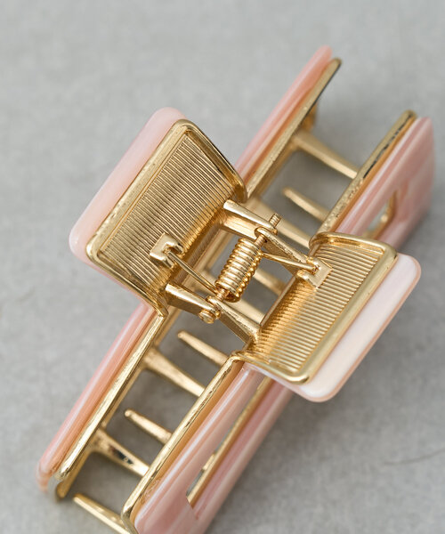 BIRTHDAY BAR（バースデイバー）の「スクエアフレームヘアバンスクリップ（バレッタ/ヘアクリップ・レディース・ピンク/グリーン系その他2・0）」の11枚目の写真