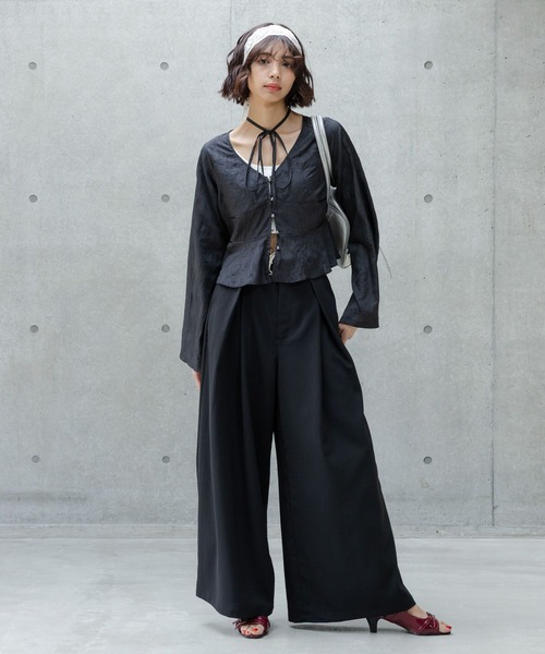 Heve PEONYペプラムBL ブラック 中古・古着通販】Heve (ヘイヴ) PEONYペプラムBL ホワイト