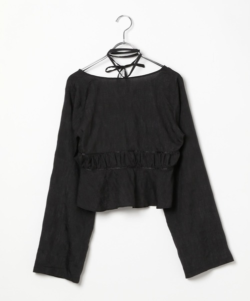 PAGEBOY(ページボーイ)の「チョーカーペプラムBL(シャツ/ブラウス・レディース・パープル/ブラック/オフホワイト・FREE)」の8枚目の写真