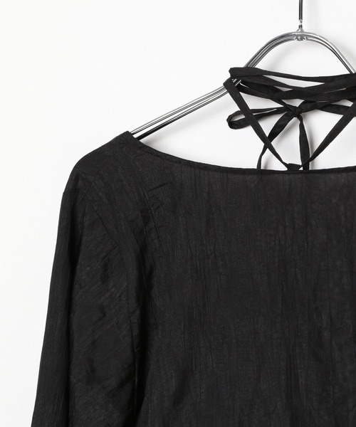 PAGEBOY(ページボーイ)の「チョーカーペプラムBL(シャツ/ブラウス・レディース・パープル/ブラック/オフホワイト・FREE)」の13枚目の写真