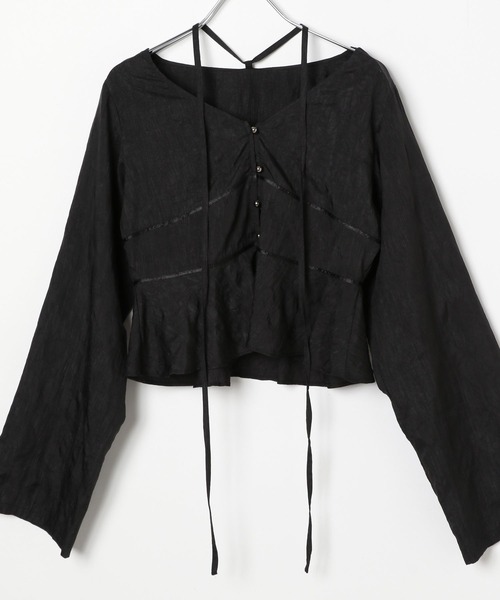 PAGEBOY(ページボーイ)の「チョーカーペプラムBL(シャツ/ブラウス・レディース・パープル/ブラック/オフホワイト・FREE)」の14枚目の写真