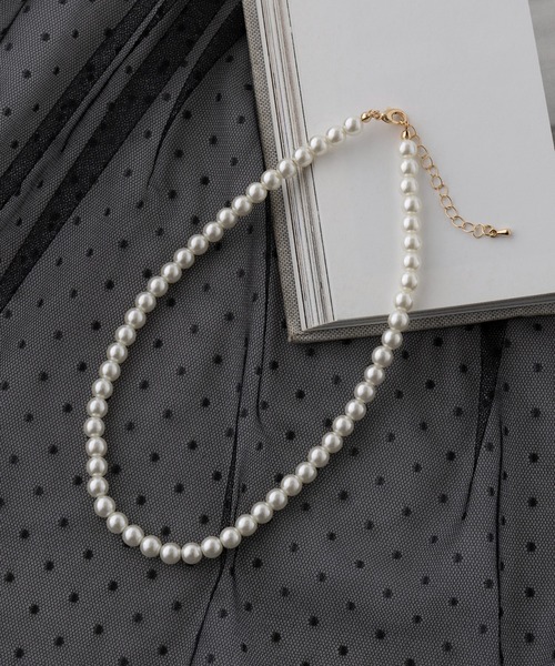 MAISON BREEZE(メゾンブリーズ)の「【MAISON BREEZE】7mmパール ショートネックレス OSWY(ネックレス・レディース・ホワイト・FREE)」の7枚目の写真
