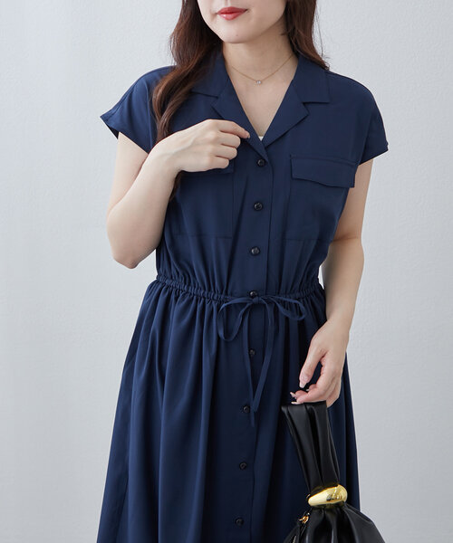 ワンピース nao NAO】新色追加！キレイ見えシャツロングワンピース（ワンピース