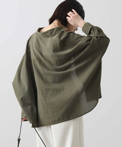 Gready Brilliant(グレディブリリアン)の「ドルマンデニムシャツ(シャツ/ブラウス・レディース・カーキ/インディゴブルー・38)」の18枚目の写真
