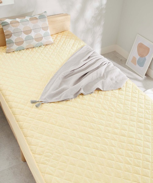 iellio(イエリオ)の「ひんやりッチ 敷パッド一体型ボックスシーツ / 寝具 冷感(寝具・レディース・イエロー/ベージュ/ラベンダー/ブルー/グレー/アイボリー・S/M/L/LL)」の6枚目の写真