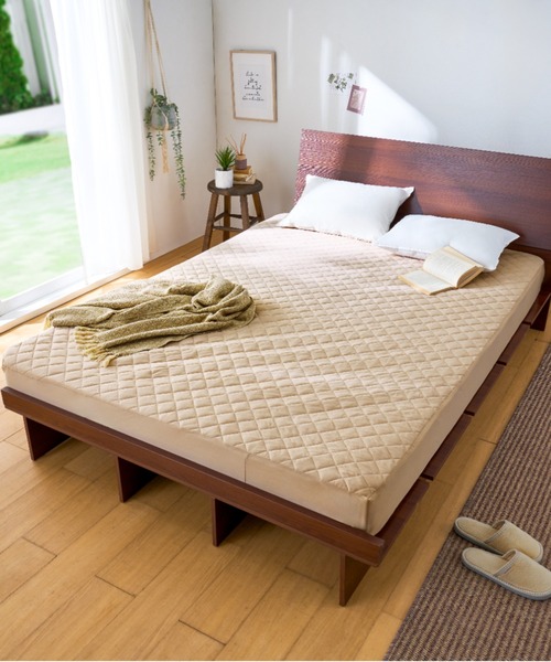 iellio(イエリオ)の「ひんやりッチ 敷パッド一体型ボックスシーツ / 寝具 冷感(寝具・レディース・イエロー/ベージュ/ラベンダー/ブルー/グレー/アイボリー・S/M/L/LL)」の15枚目の写真