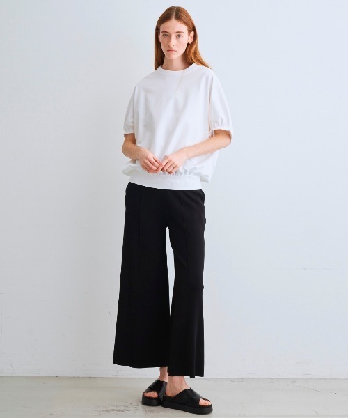 three dots(スリードッツ)の「セラミックテリー コクーントップス(Tシャツ/カットソー・レディース・ブルー系その他/ホワイト/ブラック・SMALL)」の14枚目の写真