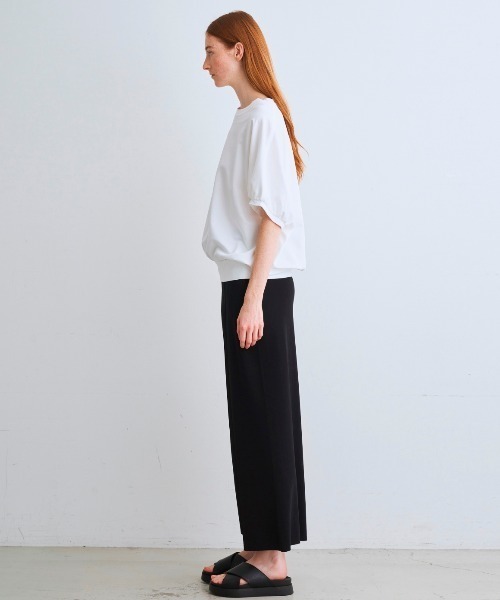 three dots(スリードッツ)の「セラミックテリー コクーントップス(Tシャツ/カットソー・レディース・ブルー系その他/ホワイト/ブラック・SMALL)」の16枚目の写真