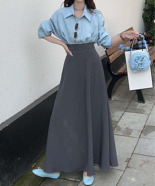BANICO(バニコ)の「フレアロングスカート(スカート・レディース・ブラック/グレー・SMALL/MEDIUM)」の10枚目の写真
