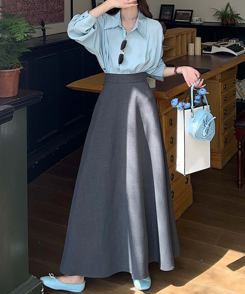BANICO(バニコ)の「フレアロングスカート(スカート・レディース・ブラック/グレー・SMALL/MEDIUM)」の12枚目の写真