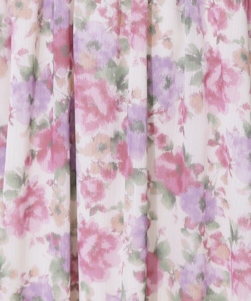 couture brooch（クチュールブローチ）の「【華やか・ウエストゴム】かすれプリント楊柳スカート（スカート・レディース・ピンク系その他/ブルー系5・38/36/40/42）」の17枚目の写真