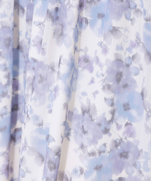 couture brooch（クチュールブローチ）の「【華やか・ウエストゴム】かすれプリント楊柳スカート（スカート・レディース・ピンク系その他/ブルー系5・38/36/40/42）」の18枚目の写真