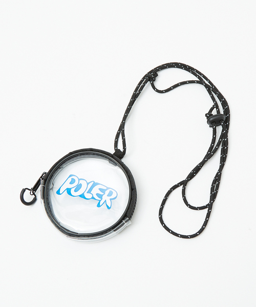 POLeR(ポーラー)の「【POLeR/ポーラー】PVC PVC ROUND POUCH/PVCマルチラウンドポーチ/ユニセックス(ショルダーバッグ・メンズ・オレンジ/ブラック/クリア/イエロー・フリー)」の4枚目の写真