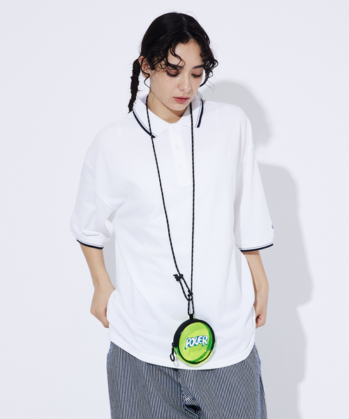 POLeR(ポーラー)の「【POLeR/ポーラー】PVC PVC ROUND POUCH/PVCマルチラウンドポーチ/ユニセックス(ショルダーバッグ・メンズ・オレンジ/ブラック/クリア/イエロー・フリー)」の12枚目の写真
