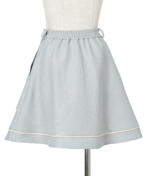 F i.n.t（フィント）の「【セットアップ対応】パイピングツイードミニスカート/ fint　フィント（スカート・レディース・ライトベージュ/ライトブルー・FREE）」の18枚目の写真