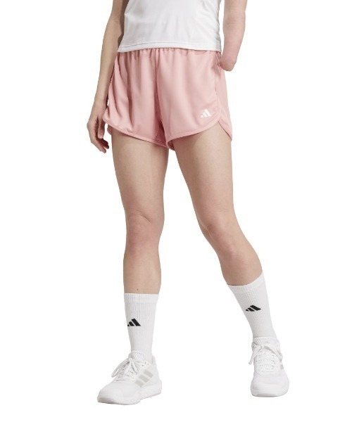 adidas(アディダス)の「アディダス adidas ペーサー エッセンシャルズ ニット ハイライズショーツ(その他パンツ・レディース・ピンク/ブラック・S/M/L)」の2枚目の写真