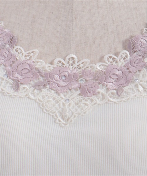 axes femme（アクシーズファム）の「カップ付ローズレースタンク（タンクトップ・レディース・ブラック/ミント/キナリ・LARGE/MEDIUM）」の14枚目の写真