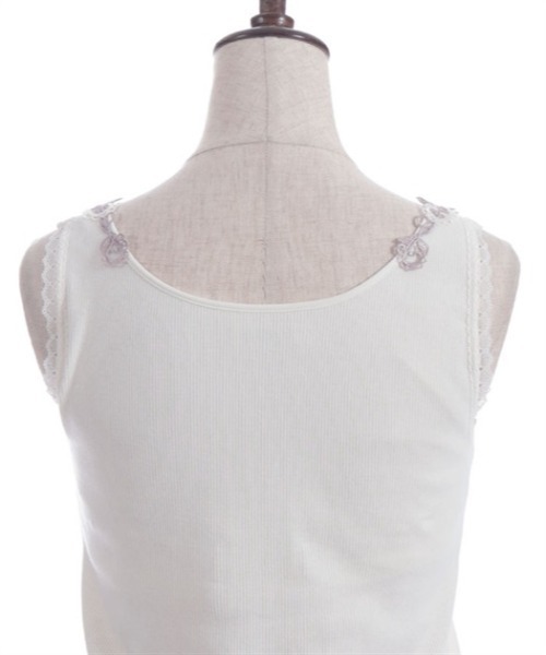 axes femme（アクシーズファム）の「カップ付ローズレースタンク（タンクトップ・レディース・ブラック/ミント/キナリ・LARGE/MEDIUM）」の13枚目の写真