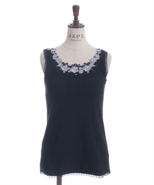 axes femme アクシーズファム　リボン　レース　タンクトップ　キャミ axes femme（キャミソール）のフリマアイテム一覧