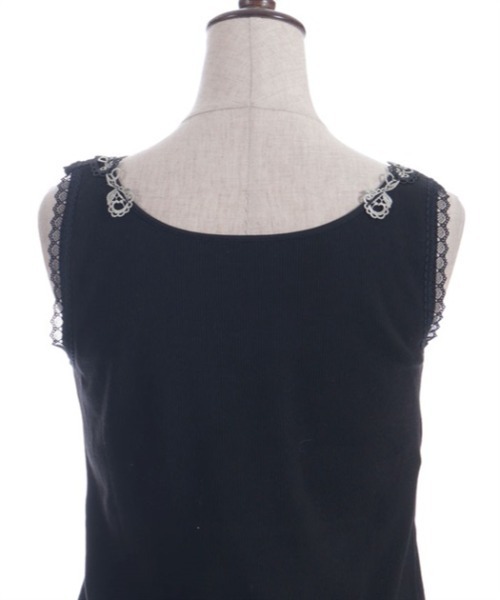 axes femme（アクシーズファム）の「カップ付ローズレースタンク（タンクトップ・レディース・ブラック/ミント/キナリ・LARGE/MEDIUM）」の5枚目の写真